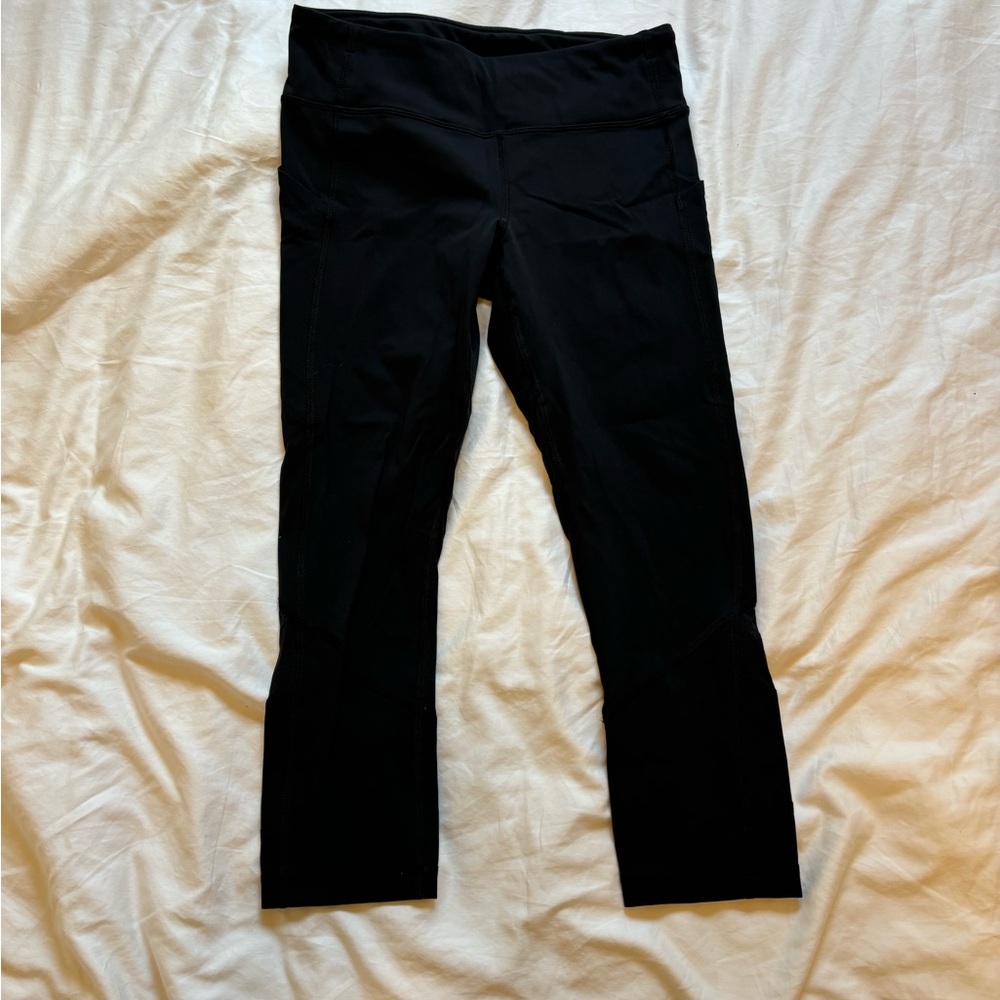 Black Cropped Lululemon Leggings